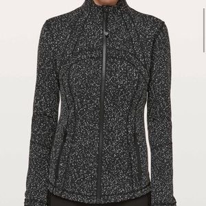 Define Jacket Magnetized Jacquard  Black White